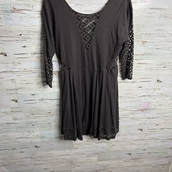 Free People Black Lace Midi Dress - Picture 7 of 10